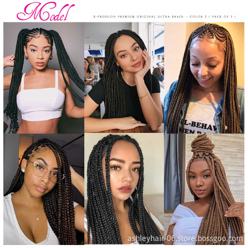 82inch ultra braid kanekalones extension jumbo synthetic  ombre premium 3x original hair ultra hair braid